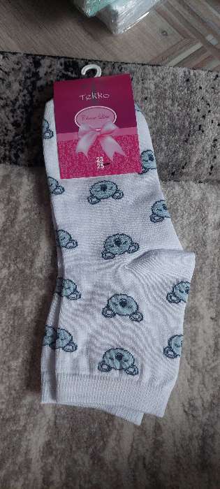 Фотография покупателя товара Носки женские «Коала», цвет белый, размер 23-25 - Фото 1