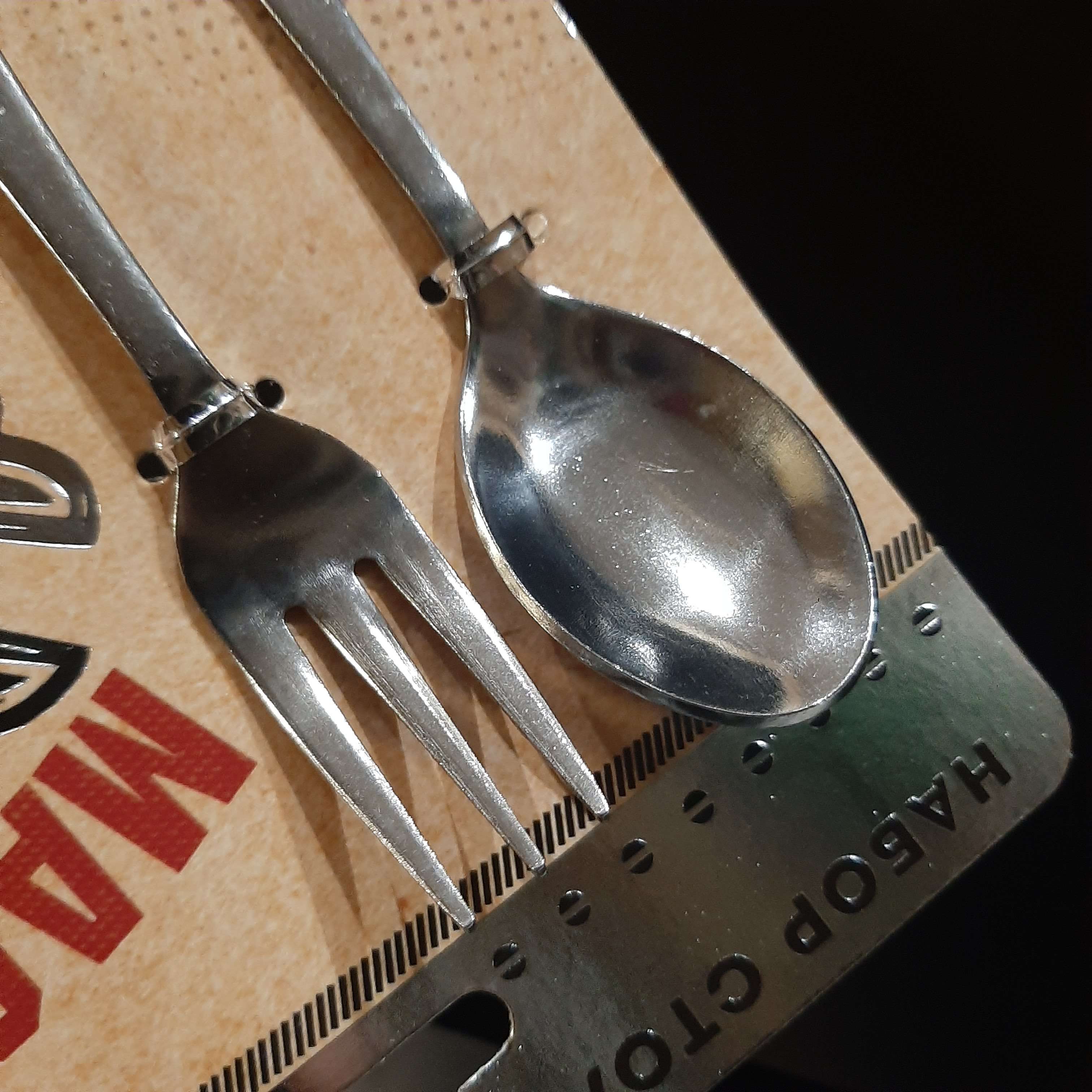 Фотография покупателя товара Набор ложка - гаечный ключ и вилка - гаечный ключ «Мастеру на все руки», 19,8 х 14 см