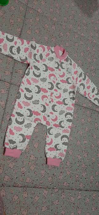 Фотография покупателя товара Комбинезон детский НАЧЕС, цвет белый/розовый, рост 80 см (52)