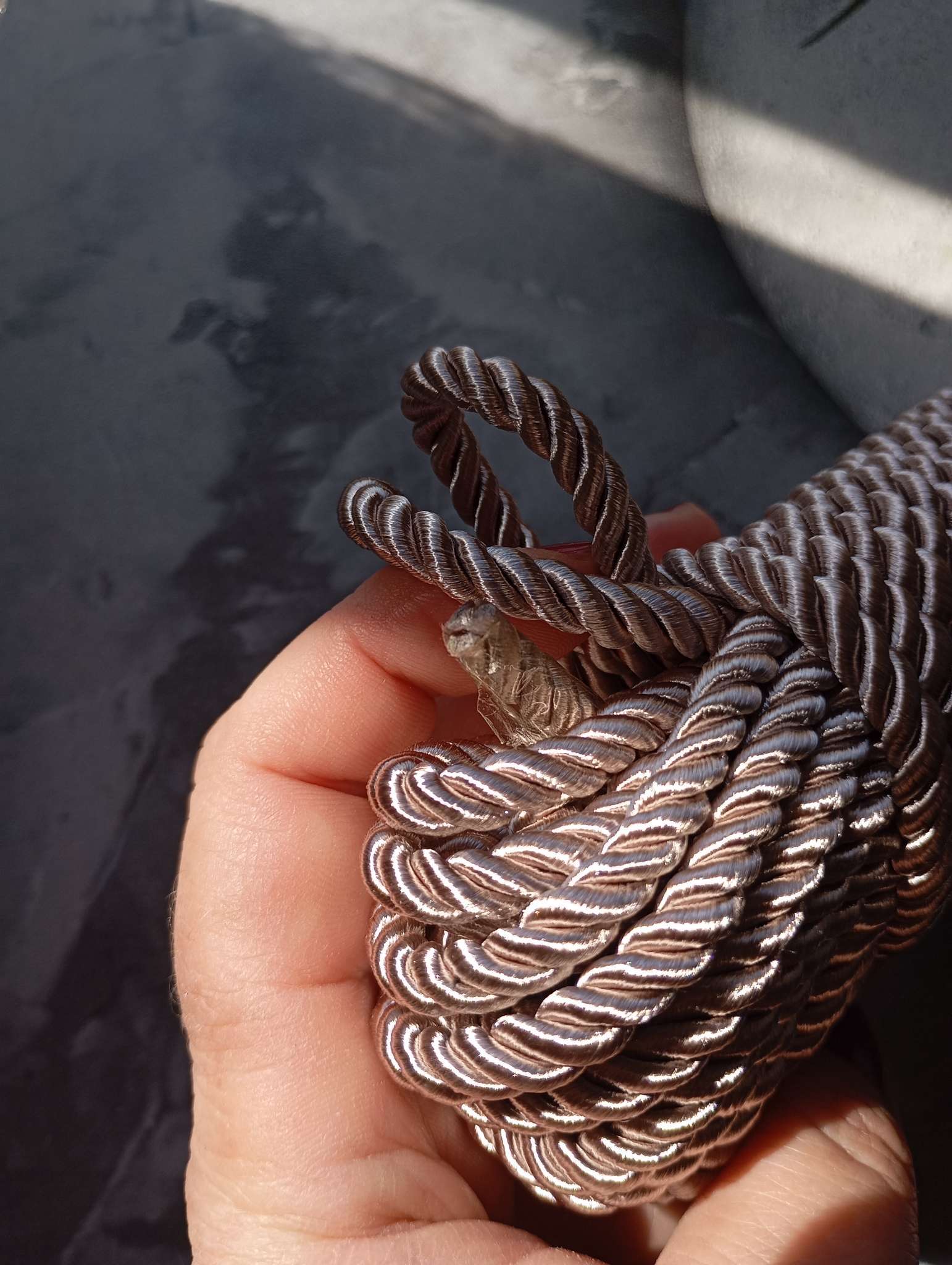 Фотография покупателя товара Шнур витой, d=5 мм, 10±1 м, бордовый - Фото 6