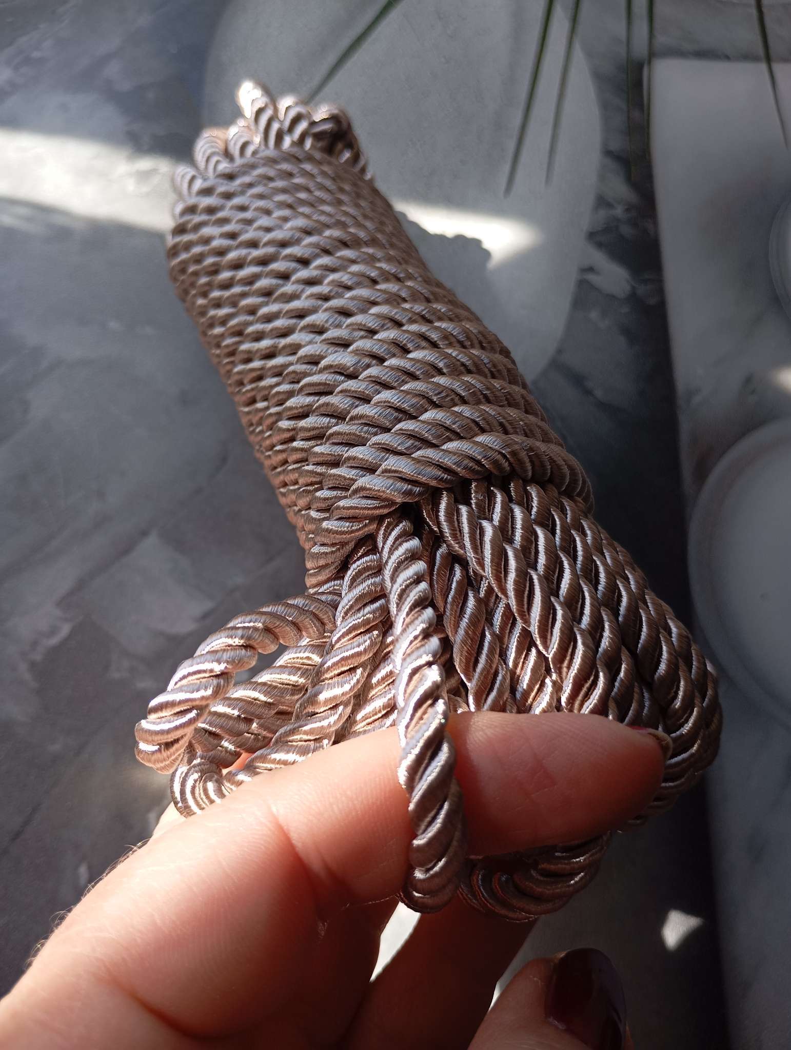 Фотография покупателя товара Шнур витой, d=5 мм, 10±1 м, бордовый - Фото 9