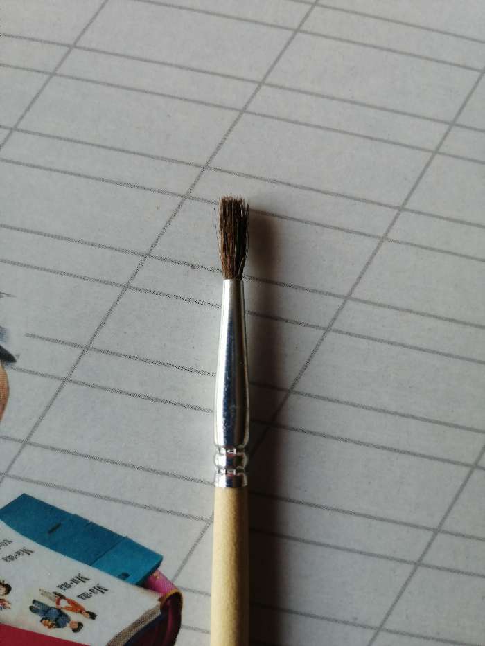 Фотография покупателя товара Кисть белка круглая № 3, ручка дерево