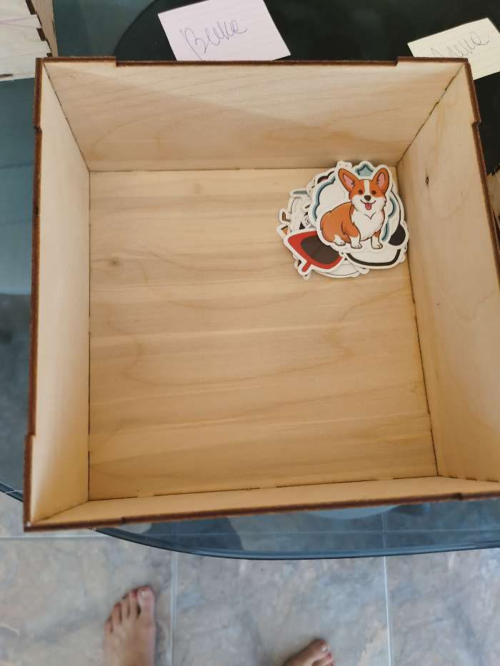 Фотография покупателя товара Коробка для подарков "Символ года 2022. Счастье в дом" накладная крышка, 20х20х10 см - Фото 2