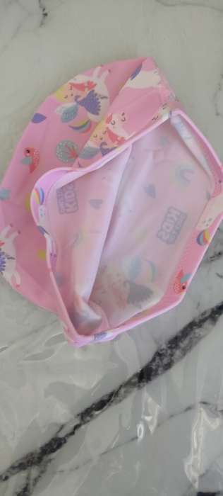 Фотография покупателя товара Шапочка для плавания детская ONLYTOP «Волшебная принцесса», тканевая, обхват 46-52 см - Фото 3