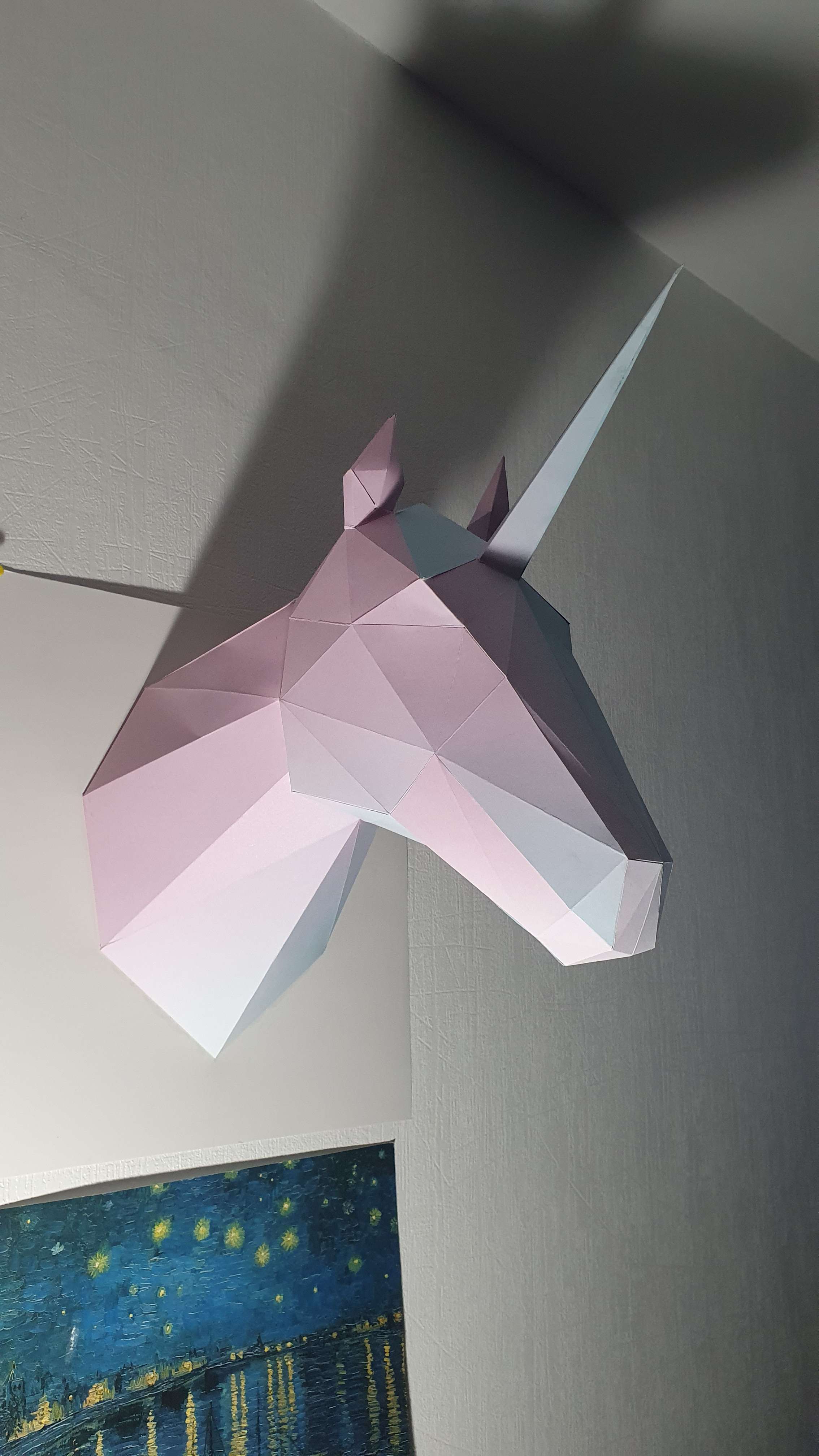 Фотография покупателя товара Набор для создания полигональной фигуры «Единорог», 32.5 х 44 см - Фото 2