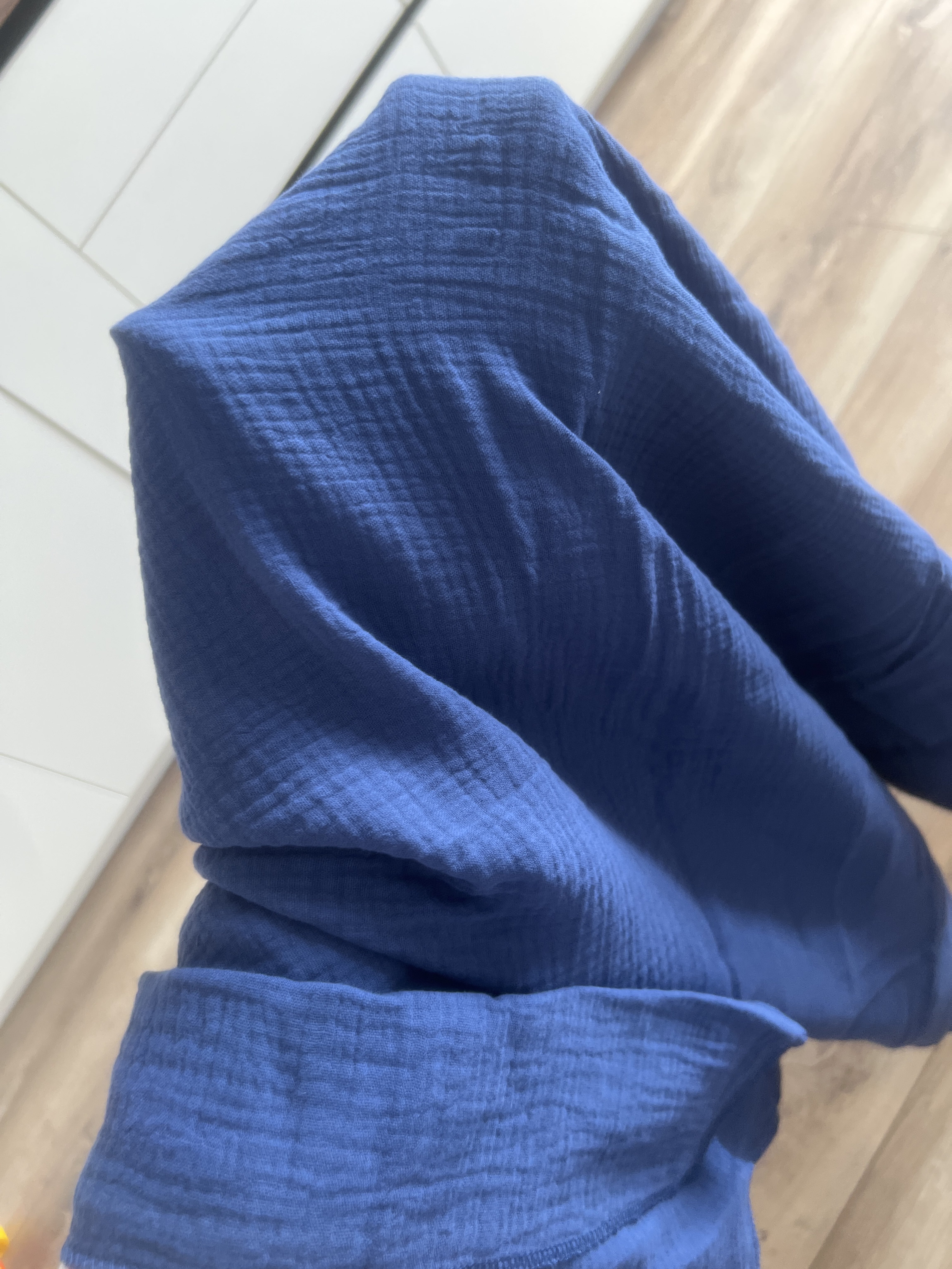 Фотография покупателя товара Пелёнка муслиновая Крошка Я "Blue", 130х100см, 100% хлопок - Фото 1
