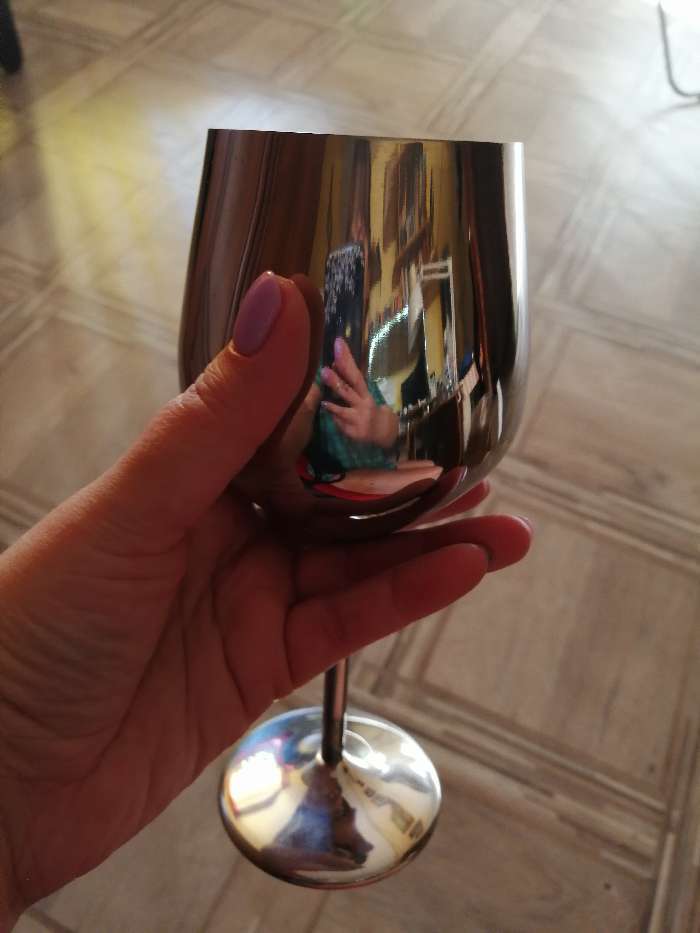 Фотография покупателя товара Бокал винный из нержавеющей стали Magistro, 500 мл, 21×9,5 см, для коктейлей, глянцевый, цвет серебряный - Фото 3