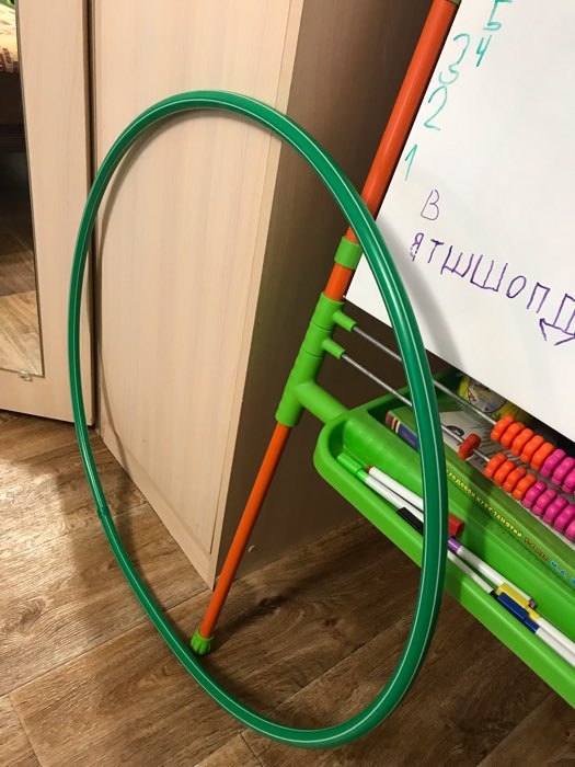 Фотография покупателя товара Обруч, диаметр 70 см, цвет зелёный