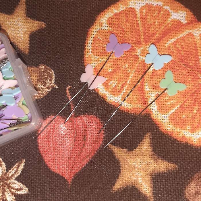 Фотография покупателя товара Булавки для квилтинга «Бабочки», 53 мм, 100 шт, цвет разноцветный - Фото 5