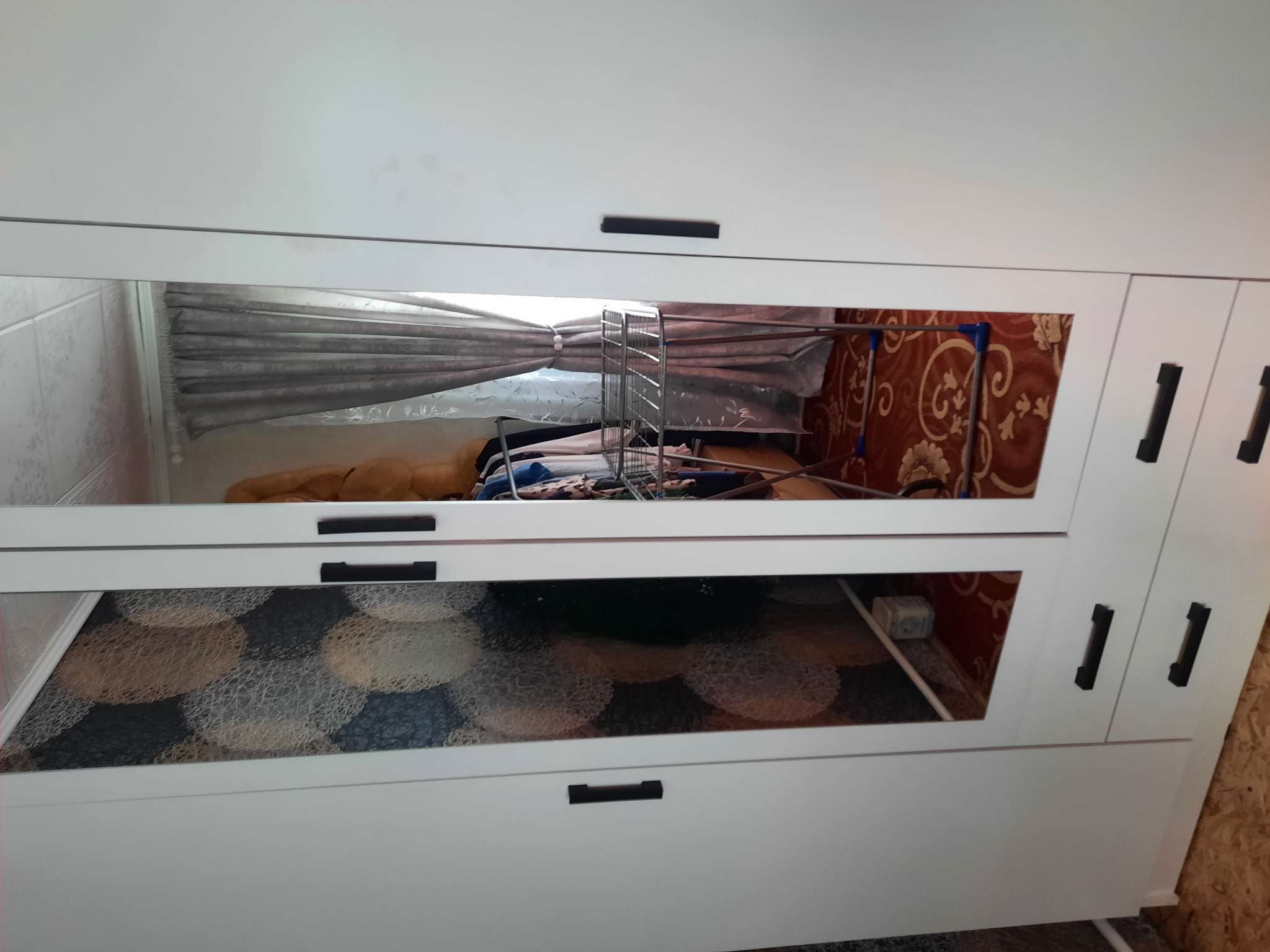 Фотография покупателя товара Шкаф четырехстворчатый «Квадро», 1600×487×2200 мм, цвет белый - Фото 21