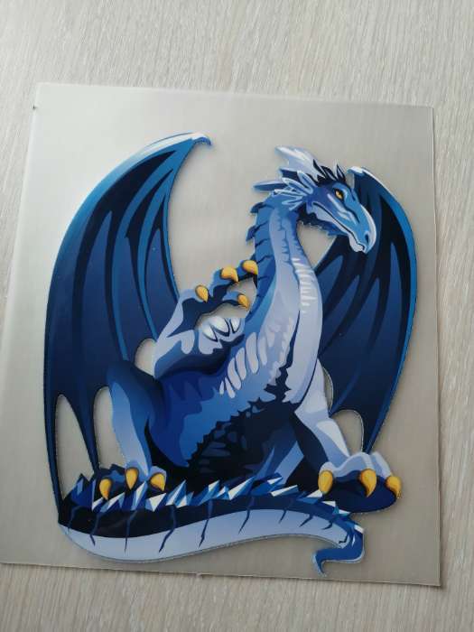 Фотография покупателя товара Термонаклейка «Дракон», 16.7×19.5 см, - Фото 2