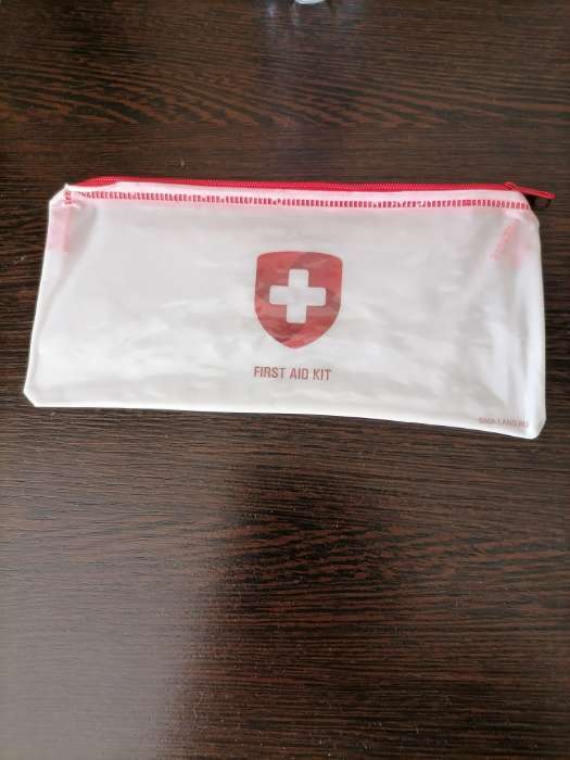 Фотография покупателя товара Аптечка дорожная плоская FIRST AID KIT, 20.5×9.5 см - Фото 1