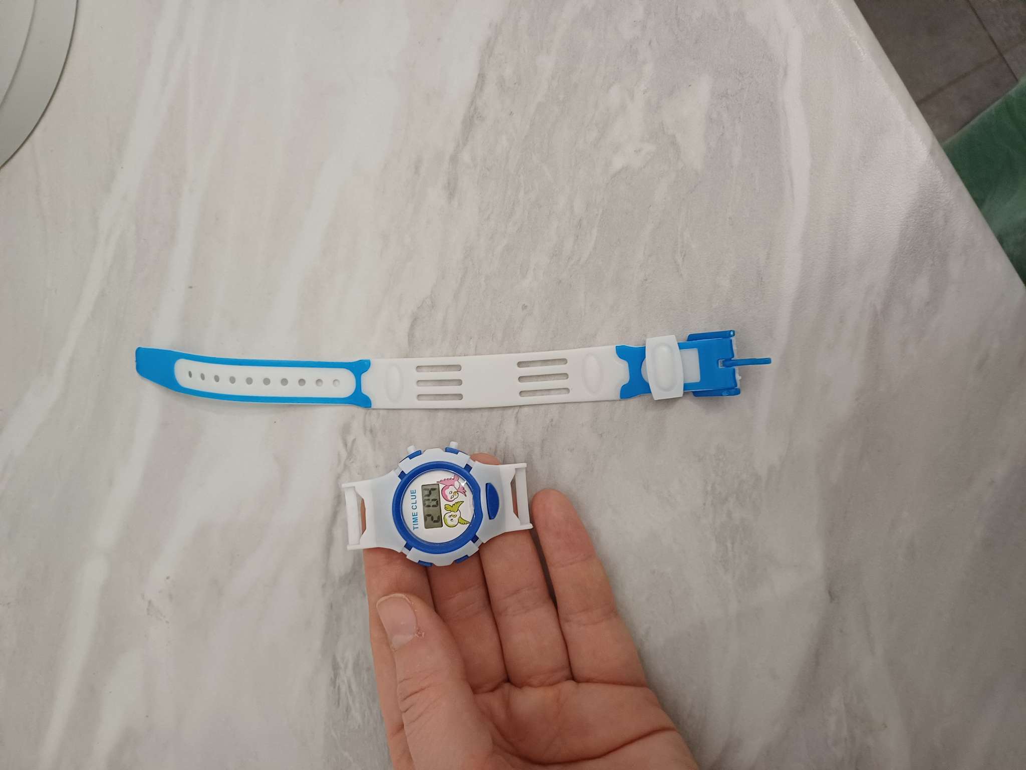 Фотография покупателя товара Часы наручные электронные, детские "Птенчик", ремешок силикон - Фото 1