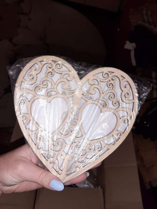 Фотография покупателя товара Подставка под кольца "Сердце", белая, 16,5х16,5 см - Фото 1