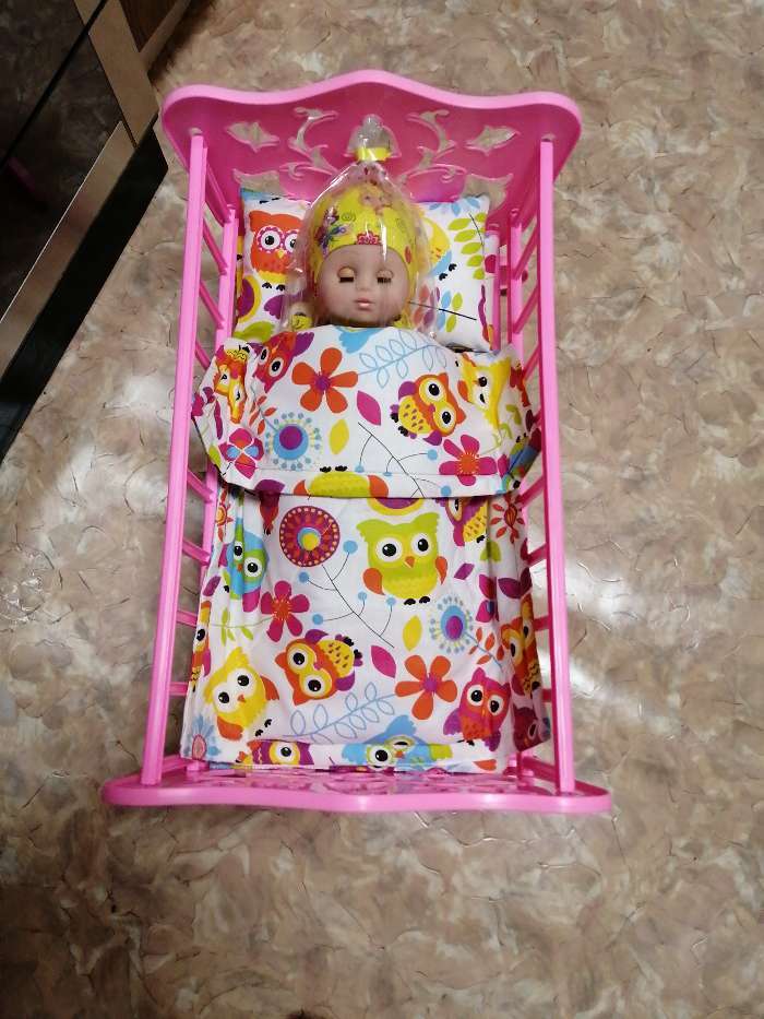Фотография покупателя товара Кроватка-качалка для кукол, 48 х 30 см
