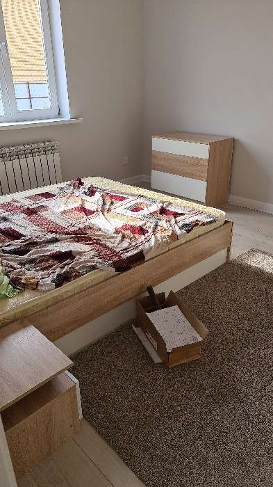 Фотография покупателя товара Спальня Леси, кровать 1600, тумбы 2 шт, комод, Дуб сонома/Белый - Фото 70
