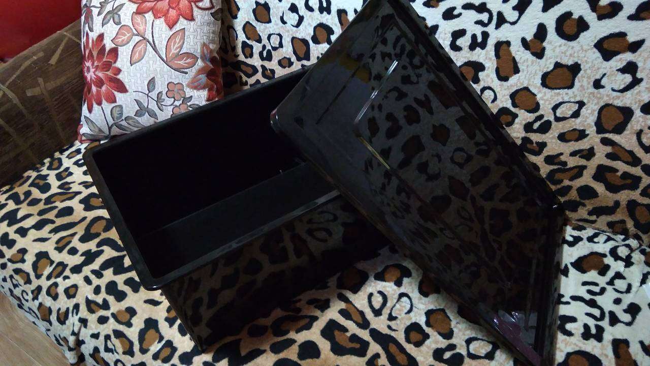 Фотография покупателя товара Ящик универсальный для хранения с крышкой, объем 30 л. цвет чёрный - Фото 1