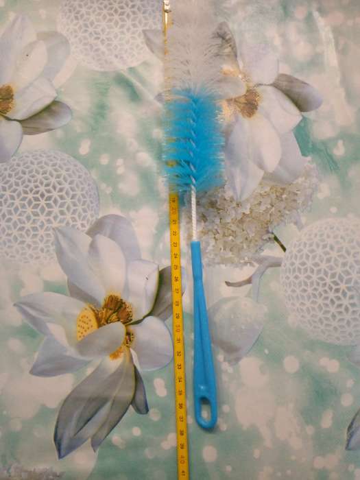 Фотография покупателя товара Ёршик для посуды Доляна, 56×5 см, МИКС - Фото 3