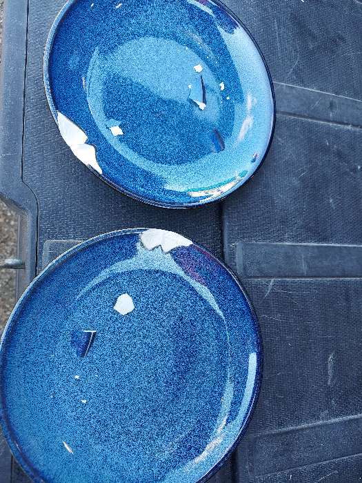 Фотография покупателя товара Тарелка керамическая обеденная «Лунная тропа», d=21 см, цвет синий - Фото 2