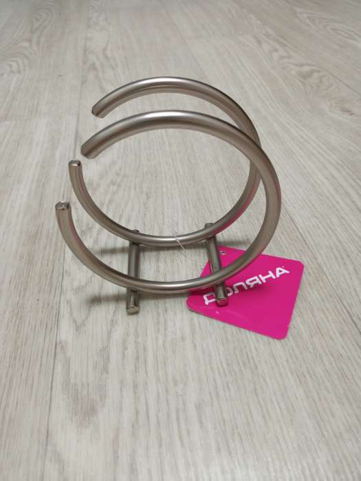 Фотография покупателя товара Салфетница Доляна «Ринго», 11×11×11 см, хромированная - Фото 1