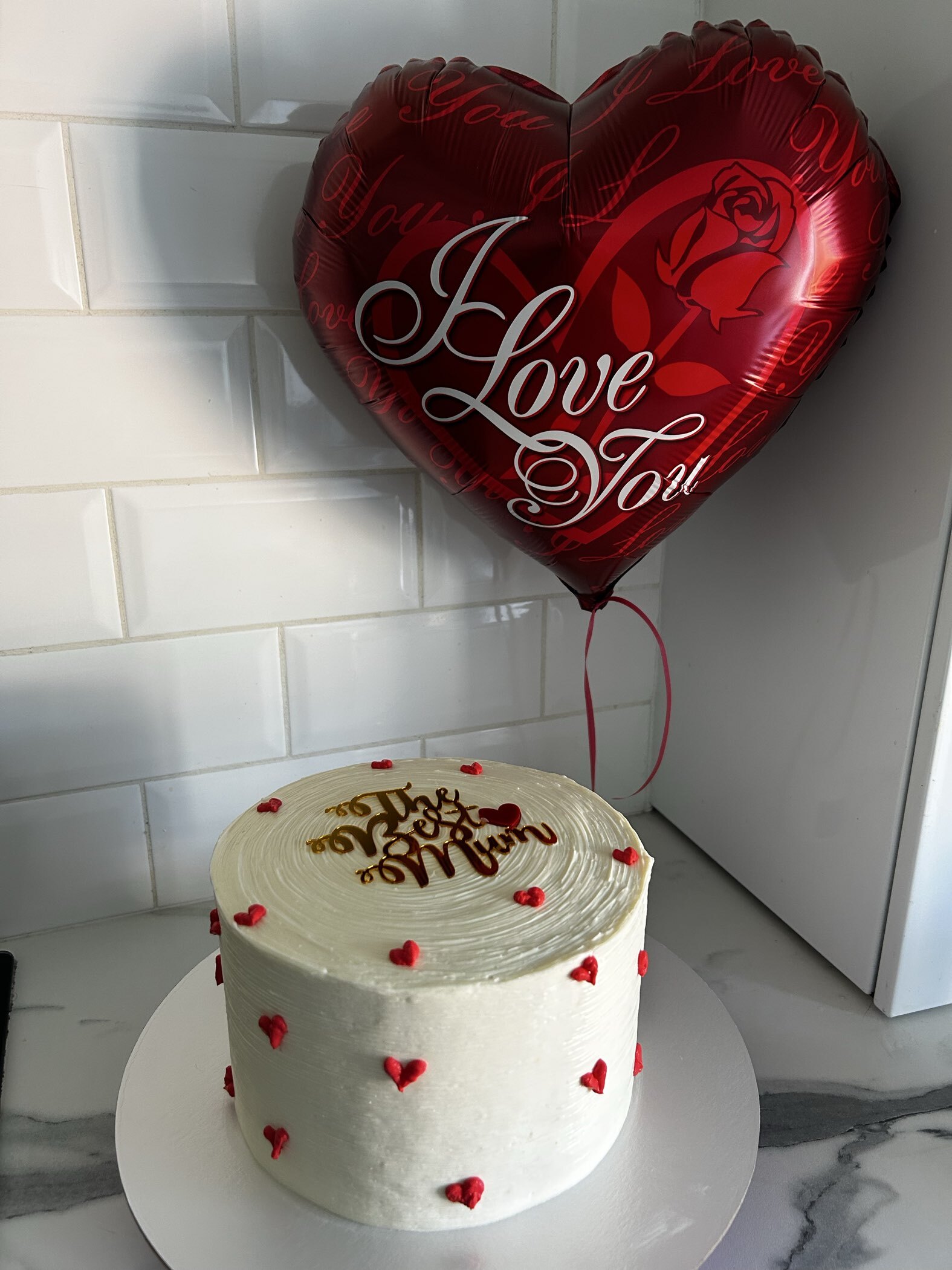 Фотография покупателя товара Топпер для торта «Лучшая мама» - Фото 1