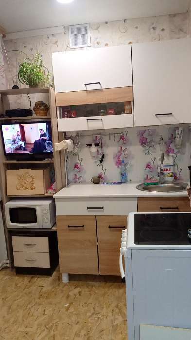 Фотография покупателя товара Кухонный гарнитур «Тренд», с столешницей, 1800 мм, цвет белый/белый/дуб золотой - Фото 7