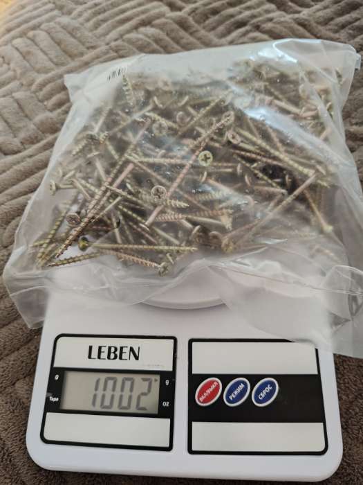 Фотография покупателя товара Саморез 3.8×65 мм ТУНДРА PREMIUM, потай, крупная резьба, шлиц PH, желтый цинк, 1 кг - Фото 3