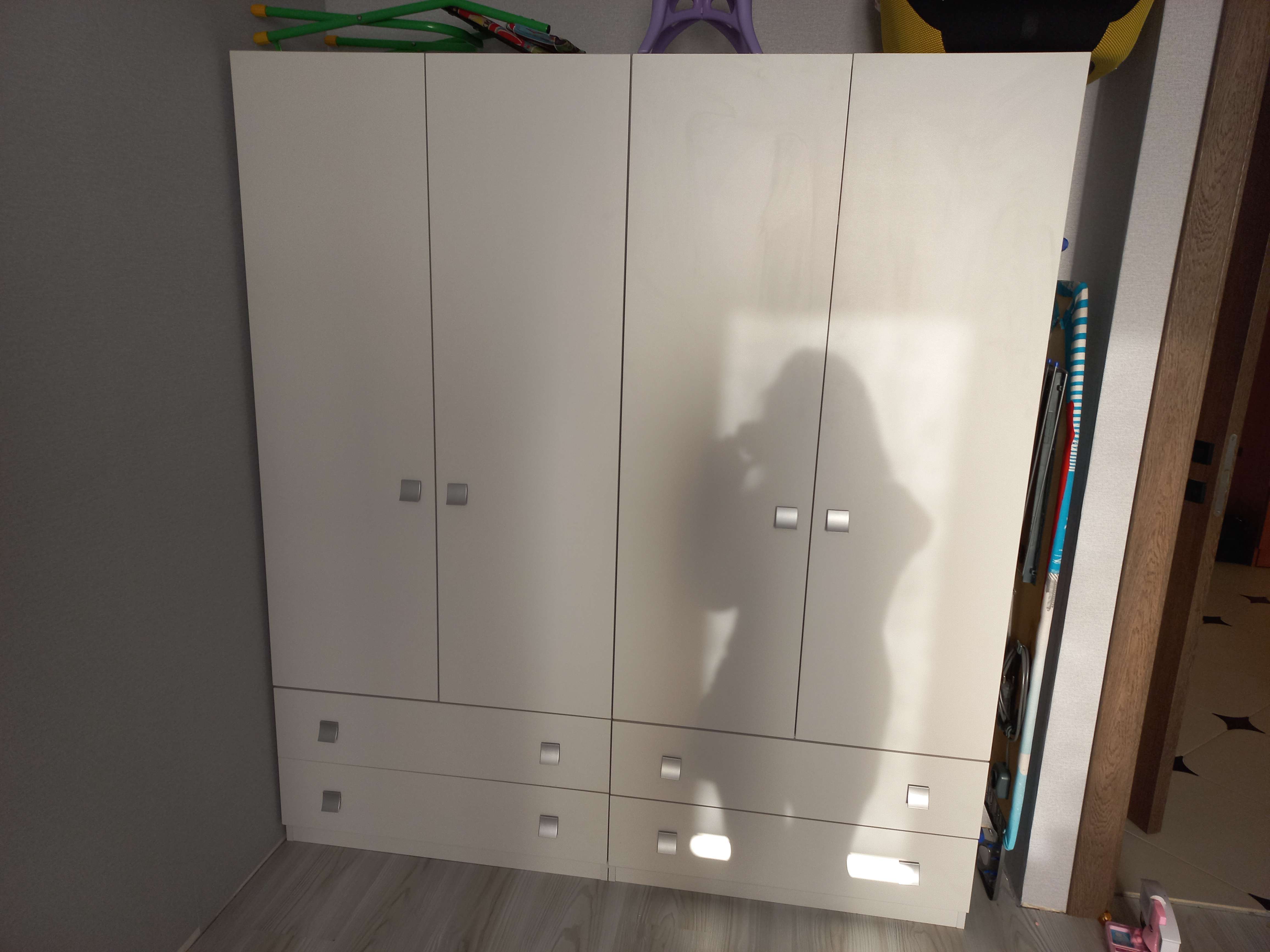 Фотография покупателя товара Шкаф «Умка», 800 × 420 × 1790 мм, 2-х дверный с ящиками, цвет белый
