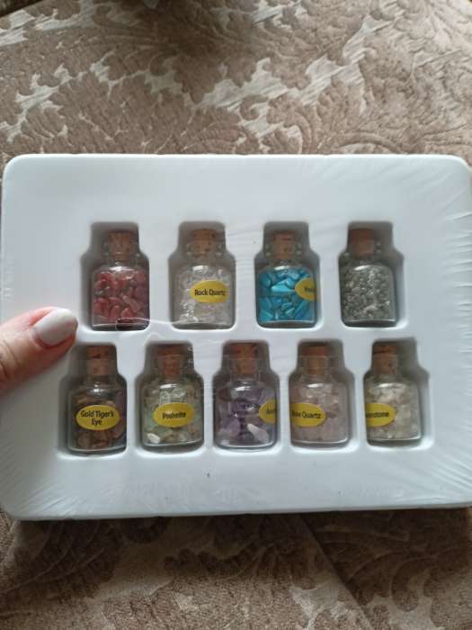 Фотография покупателя товара Коллекция кристаллов сувенирных в баночке «Ретро», набор 9 шт. - Фото 1