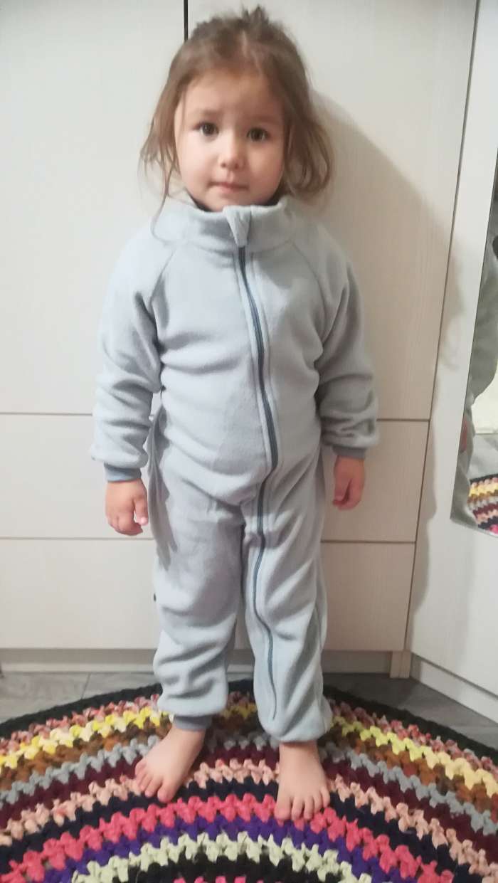 Фотография покупателя товара Комбинезон детский, цвет серый, рост 98-104 см - Фото 4