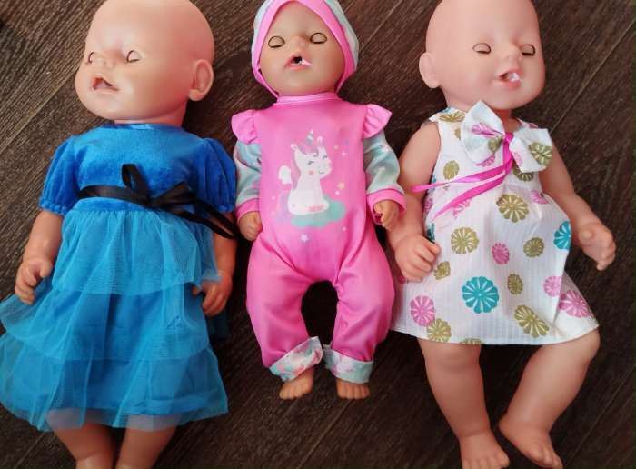 Фотография покупателя товара Одежда для пупса: платье вечернее, цвет синий - Фото 1