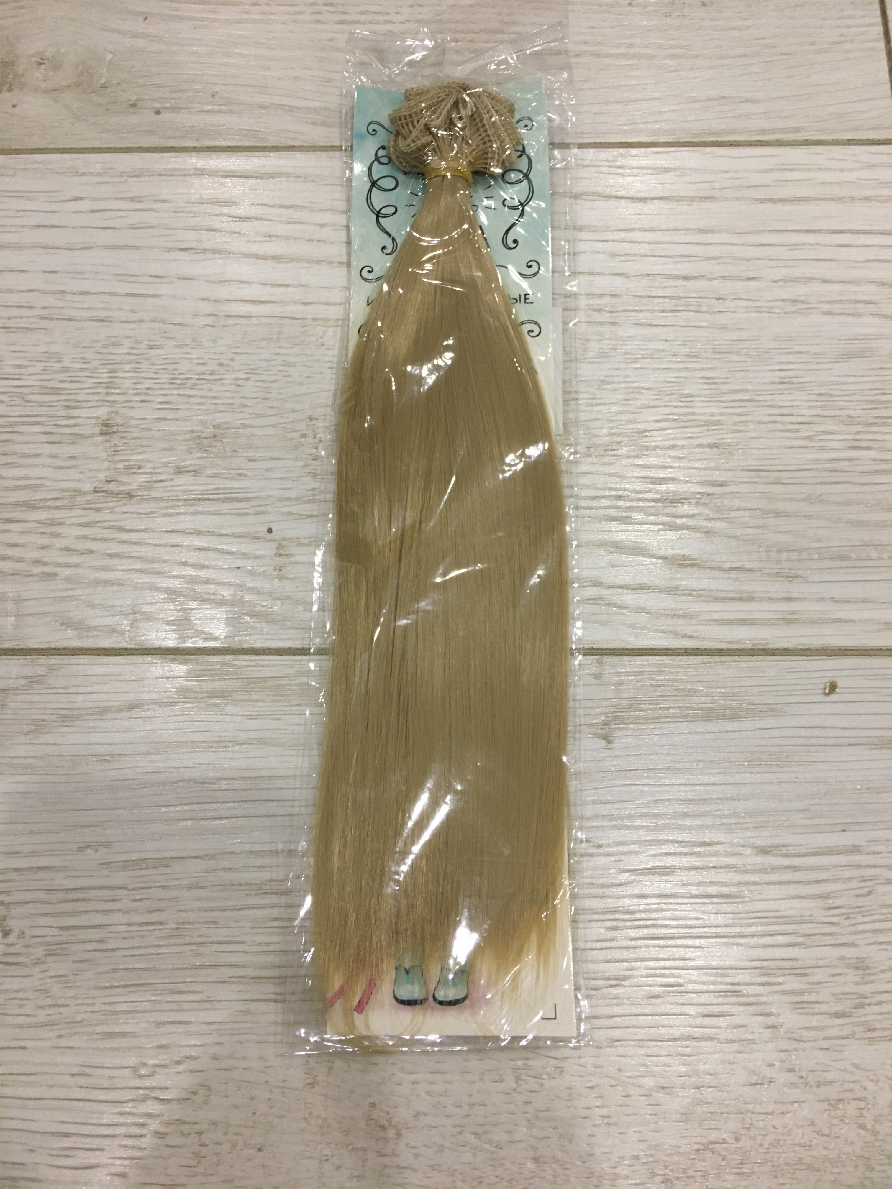 Фотография покупателя товара Волосы - тресс для кукол «Прямые» длина волос: 25 см, ширина:100 см, цвет № 15