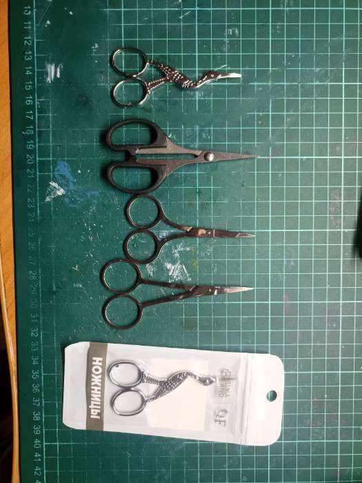 Фотография покупателя товара Ножницы маникюрные, прямые, узкие, 10.5 см - Фото 3