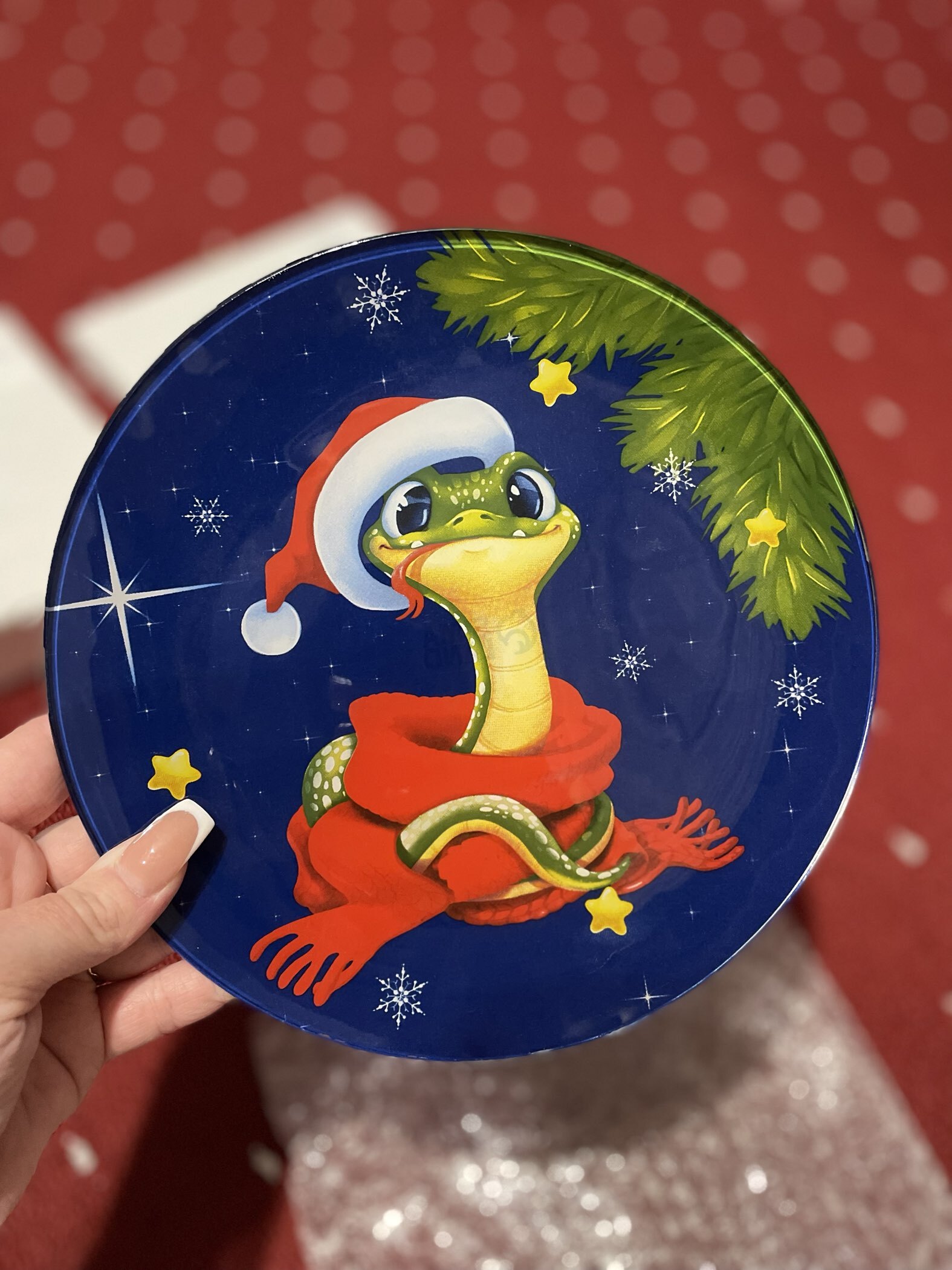 Фотография покупателя товара Тарелка плоская новогодняя «Аромат праздника», d=20 см - Фото 9