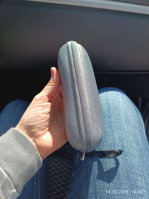 Фотография покупателя товара Футляр для очков на молнии, длина 17 см, МИКС - Фото 2