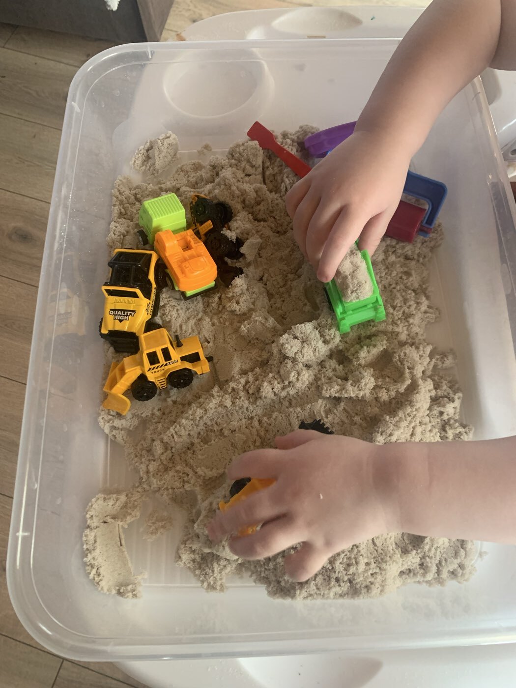 Фотография покупателя товара Волшебный песок 700 г в дойпаке, песочный - Фото 1