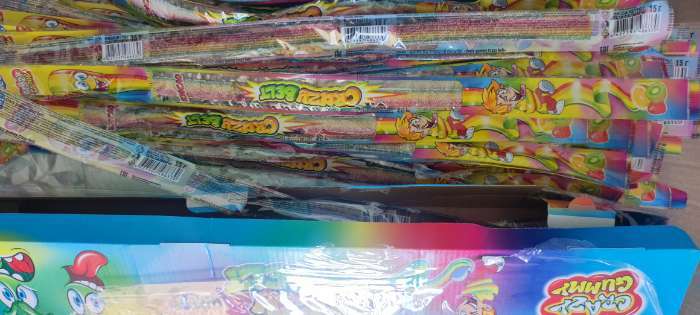 Фотография покупателя товара Мармелад в кислой обсыпке CRAZY GUMMY CRAZY BELT, тутти -фрутти, 15 г - Фото 4