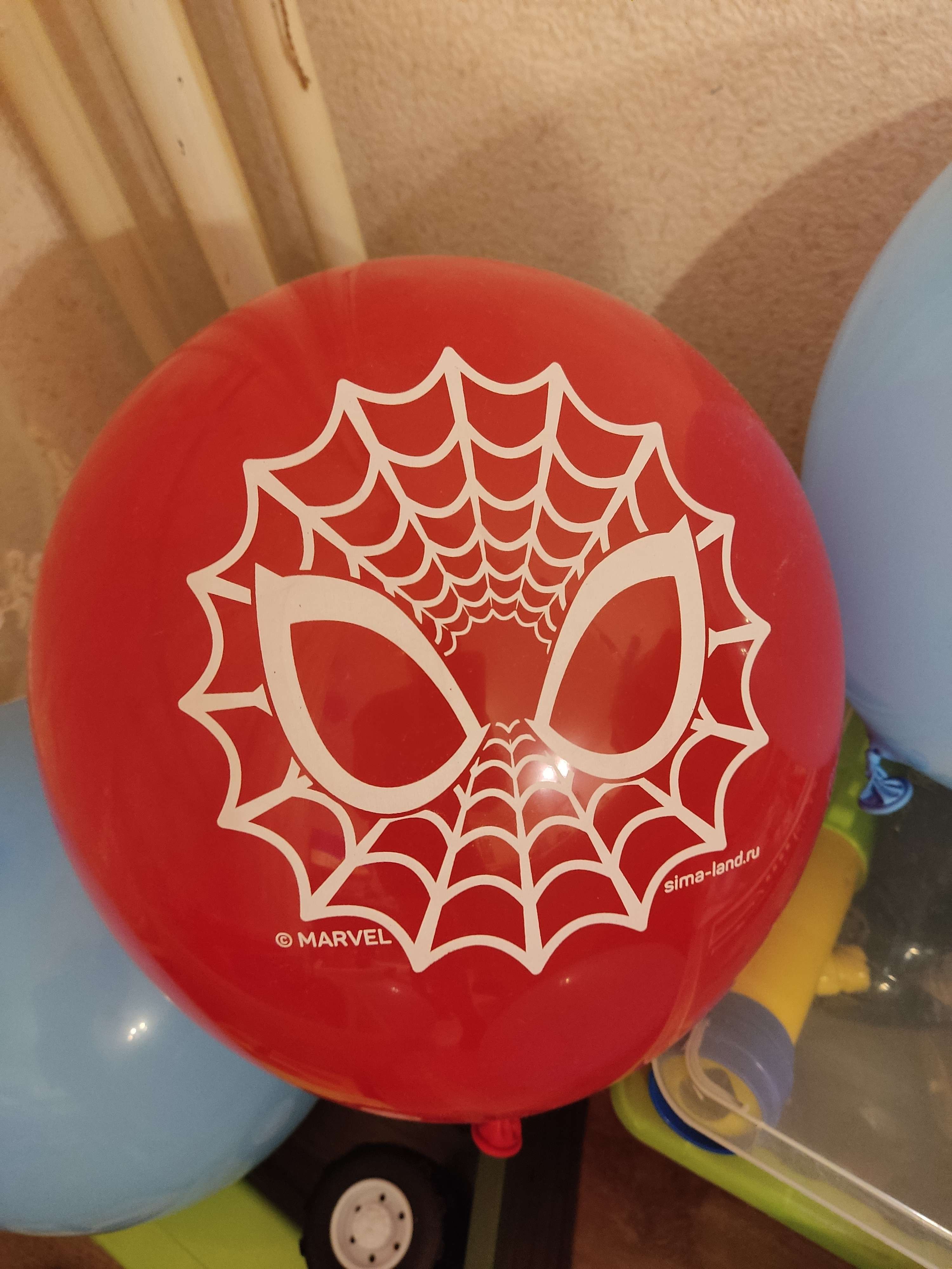 Фотография покупателя товара Воздушные шары "Spider-man", Человек-паук, 12 дюйм (набор 5 шт) - Фото 7