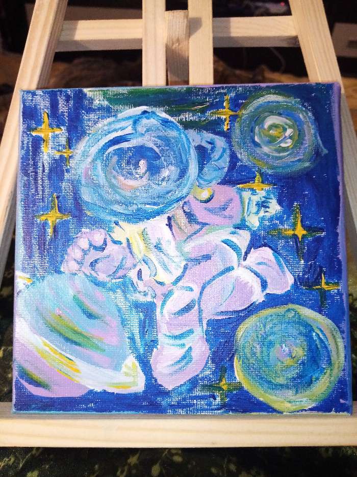 Фотография покупателя товара Картина по номерам для детей «Полёт в космос», 15 х 15 см - Фото 8