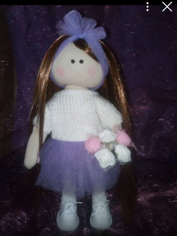 Фотография покупателя товара Волосы - тресс для кукол «Прямые» длина волос: 25 см, ширина:100 см, цвет № 30В