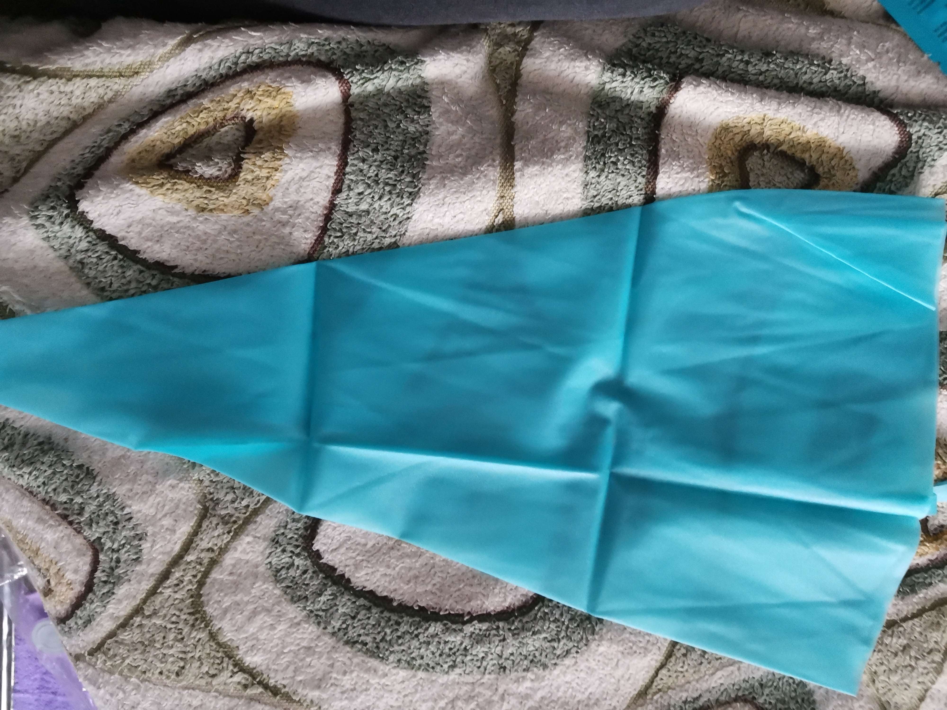 Фотография покупателя товара Кондитерский мешок Доляна «Синева», 46×26,5 см, цвет голубой - Фото 3