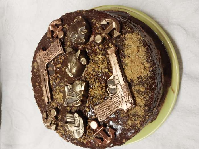 Фотография покупателя товара Молд для заливки «Пистолет», силикон, 11×7.5×1 см, розовый - Фото 4