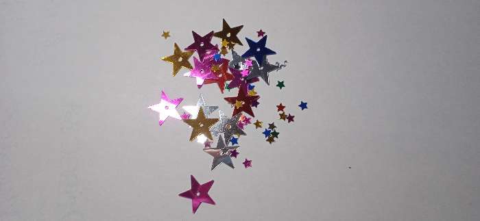 Фотография покупателя товара Декор для творчества набор 15 гр "Звёзды" 10х11,5 см - Фото 3