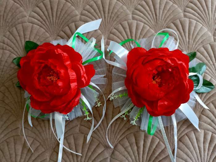 Фотография покупателя товара Искусственное растение для творчества «Белые цветки», набор 12 шт., 10 см - Фото 1