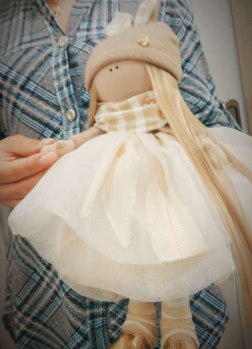 Фотография покупателя товара Волосы - тресс для кукол «Прямые» длина волос: 20 см, ширина: 100 см - Фото 1