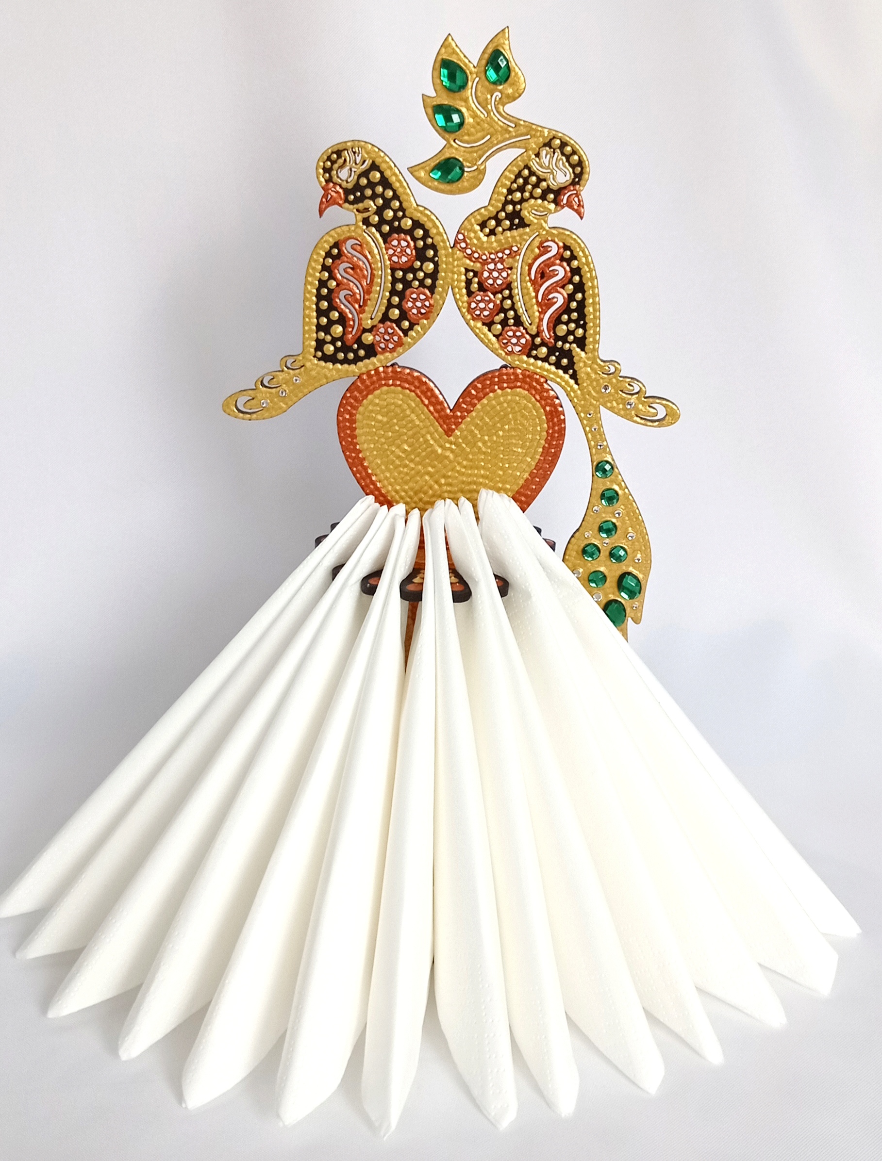 Фотография покупателя товара Салфетница деревянная «Бабочки», 24,5×9×8 см, на пьедестале - Фото 20