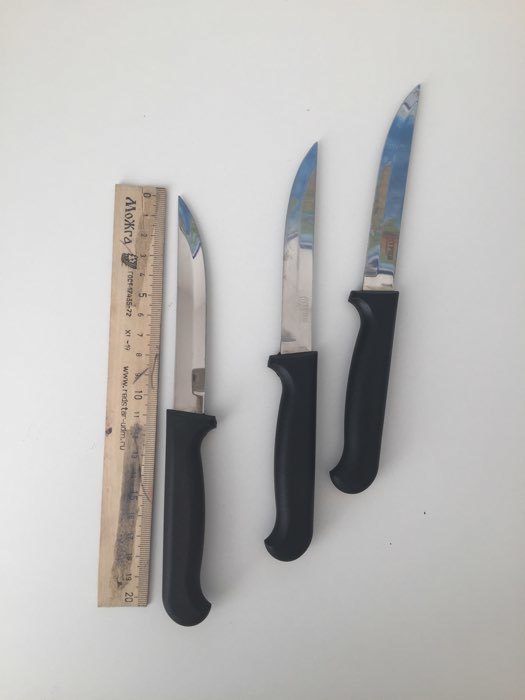 Фотография покупателя товара Нож кухонный «Элегант», для овощей, лезвие 11 см, с пластиковой ручкой, цвет чёрный - Фото 4