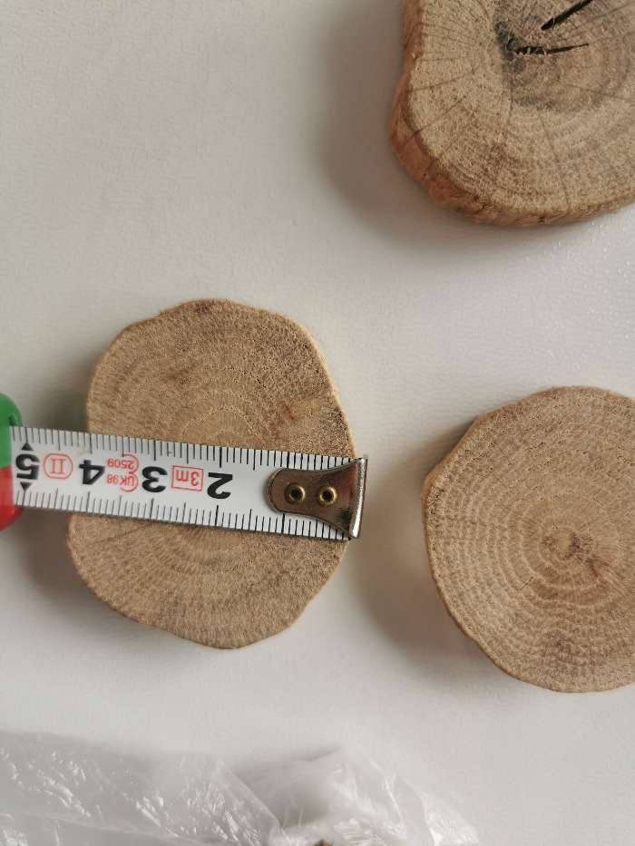 Фотография покупателя товара Спил дерева "Дубовый премиум", круглый, d=5-7 см, h=10 мм
