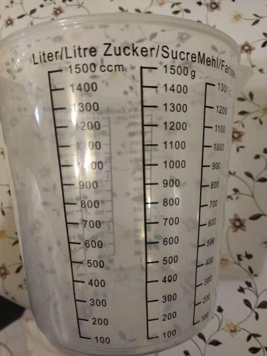 Фотография покупателя товара Стакан мерный Доляна, 250 мл, пластик, прозрачный - Фото 1