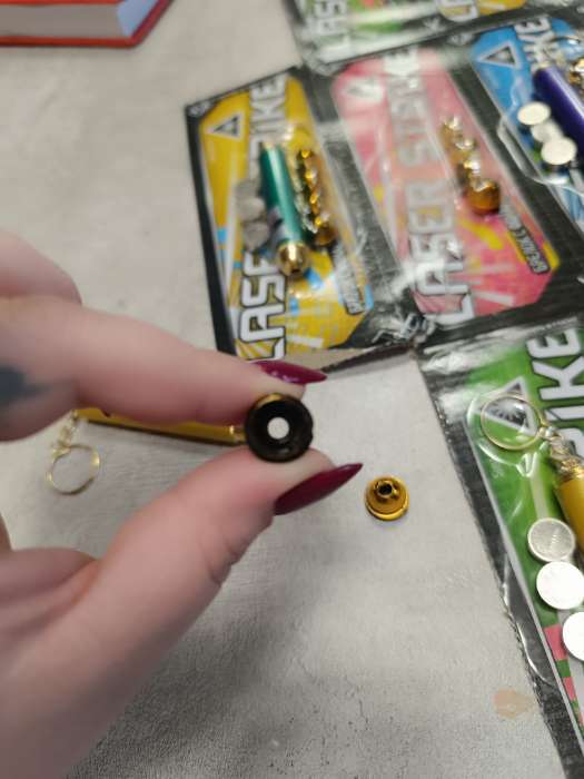 Фотография покупателя товара Лазер-фонарик с 5 насадками на кольце, МИКС - Фото 5